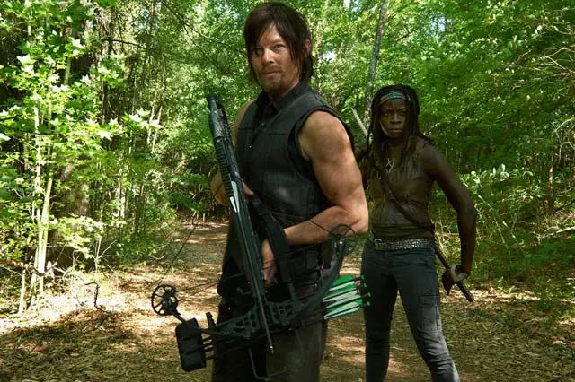 Daryl and Michonne on The Walking Dead